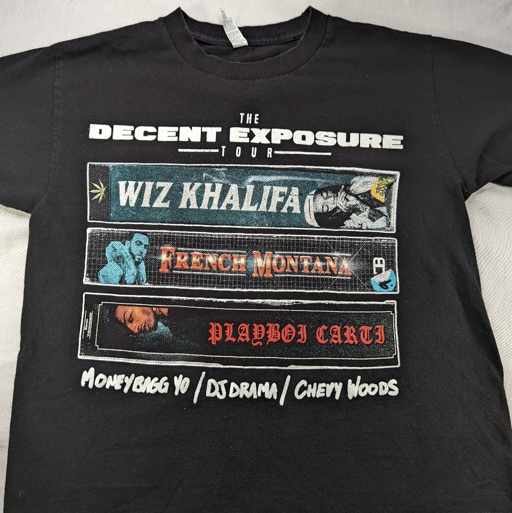 Wiz Khalifa The Decent Exposure 2019 Tour Concert Tee - Cities on Back